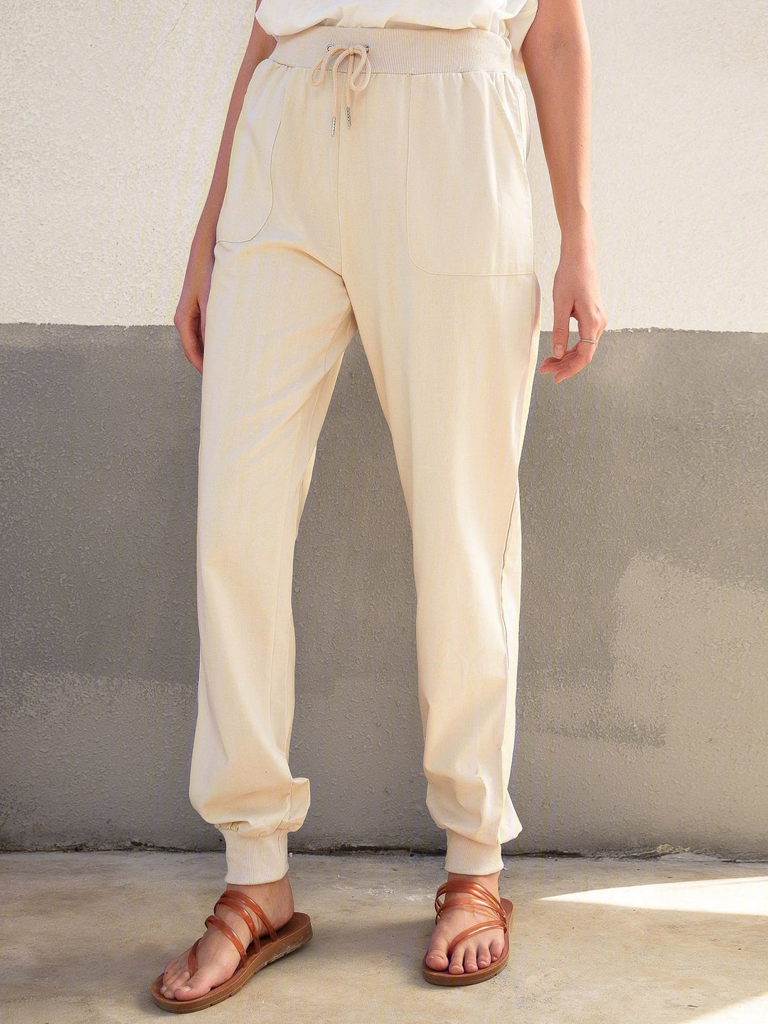BMC® - Linnenglans De zomerbroek voor dames met trekkoord